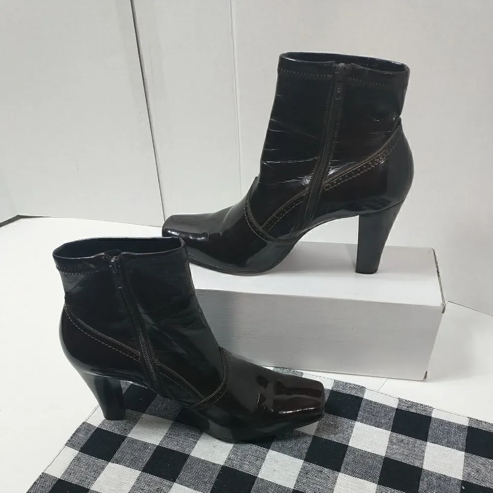 Franco Sarto Ankle Bootie, Women’s Size 6M Brown